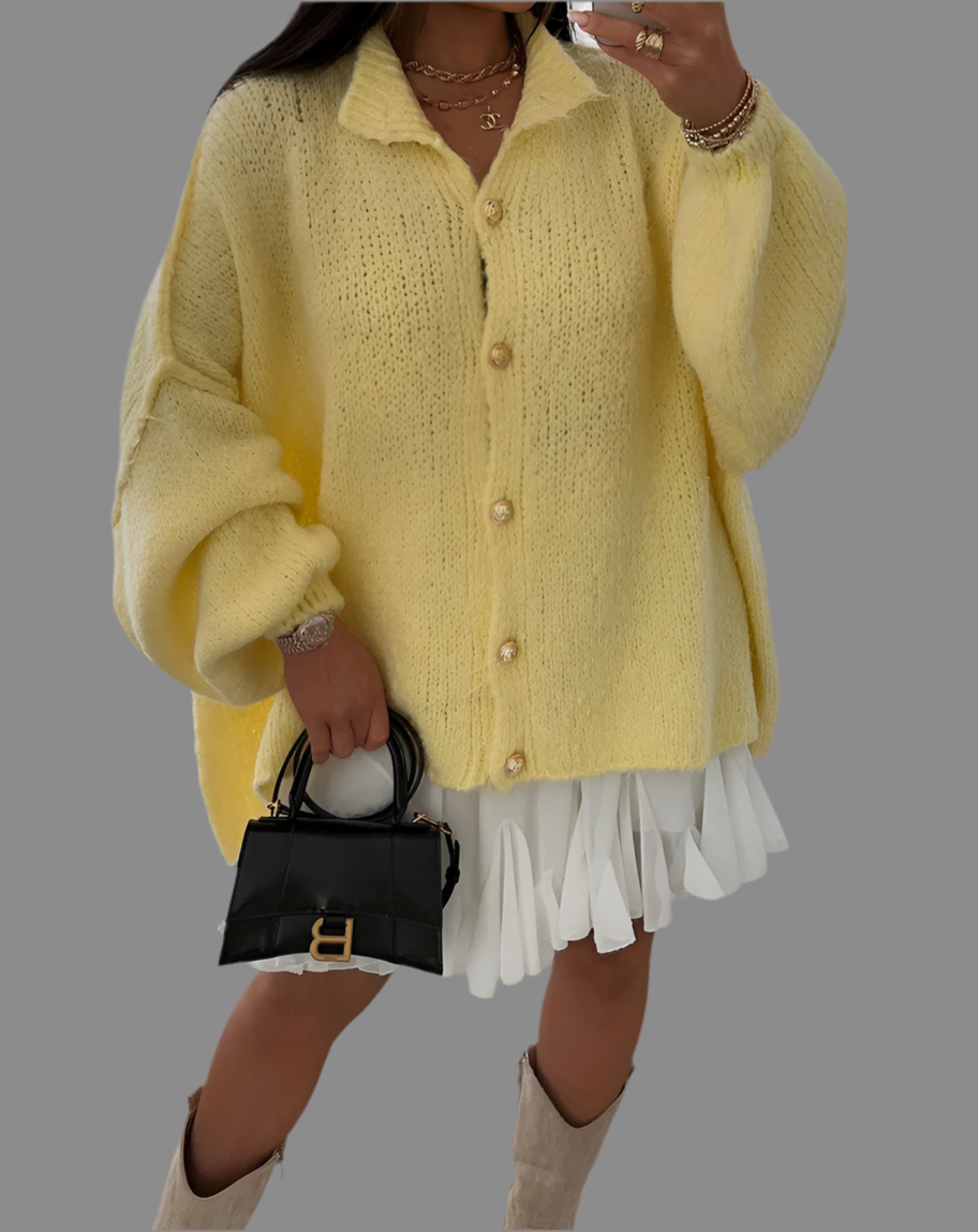 Oversize Strickjacke